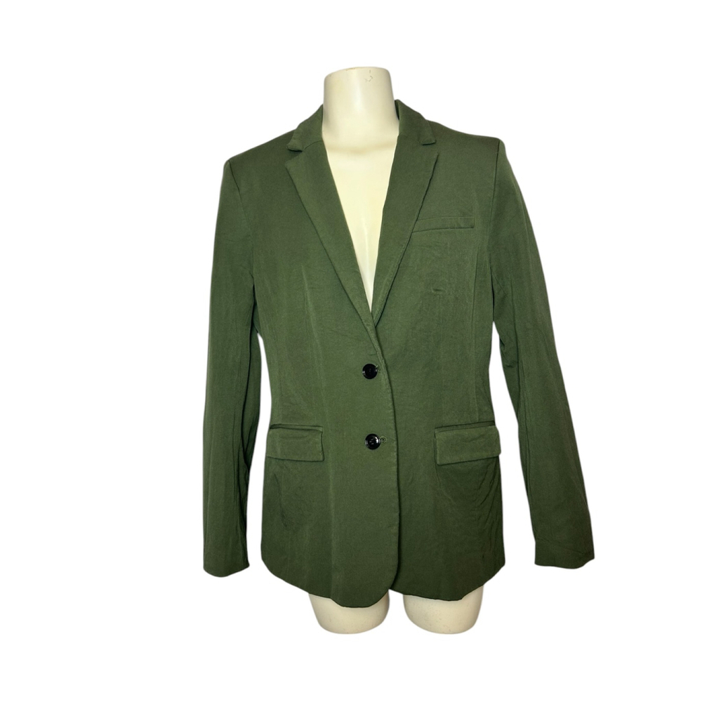 EUC Banana Republic - Olive Green Long & Lean Women's Blazer Size 12